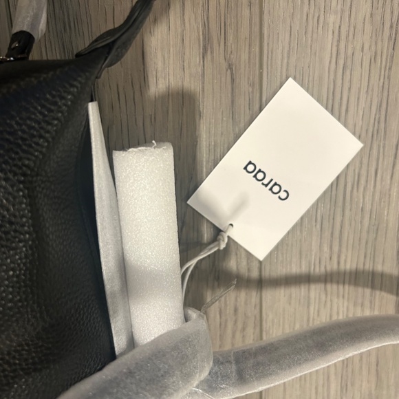 NEW Caraa Convertible Studio Tote in Black Leather - Picture 12 of 12